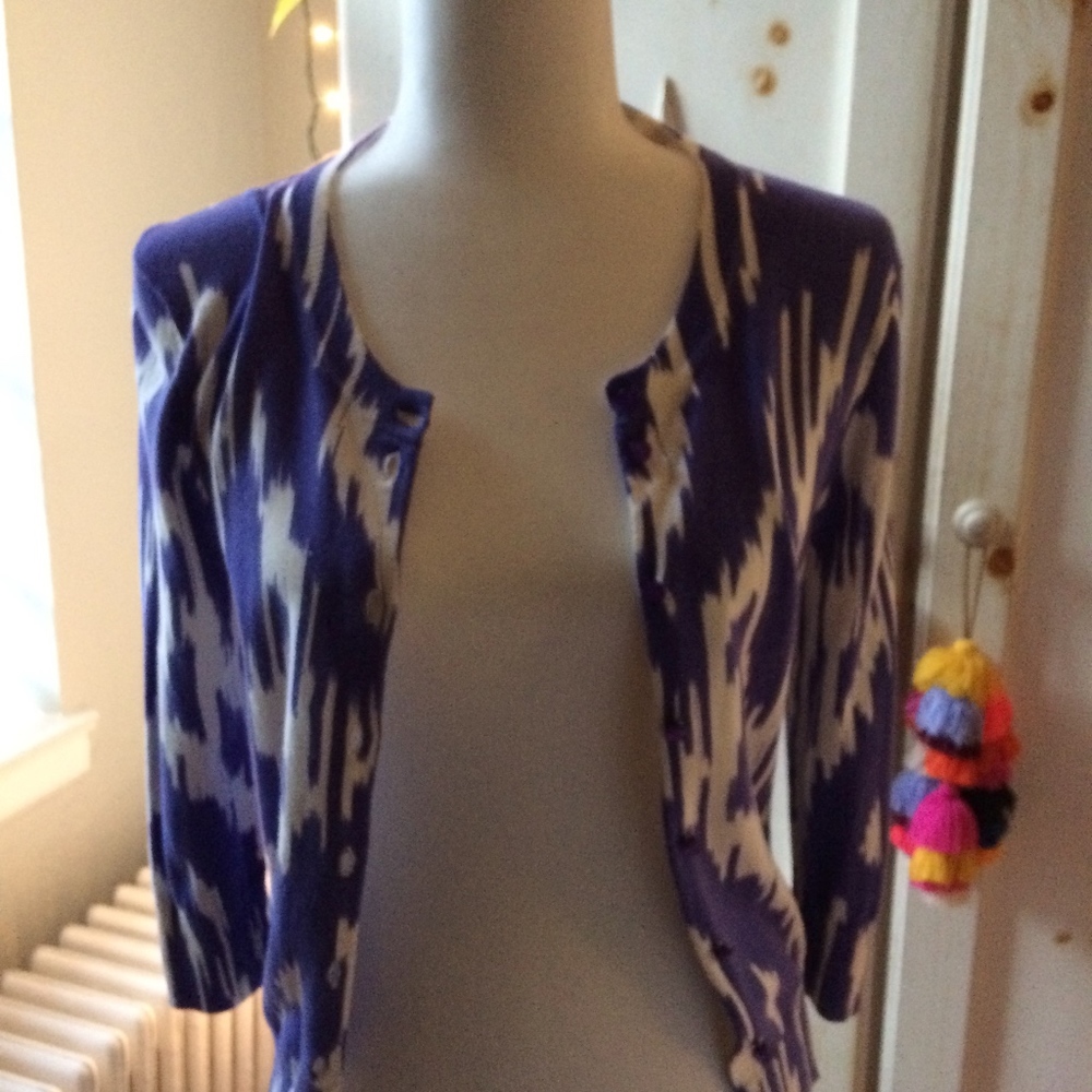 J Crew Ikat cardigan, Small